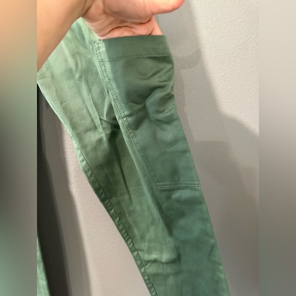 New🔥🔥🔥TIBI Preppy Tie-Waist Cargo Pants, Green, Size 2 - Picture 5 of 9
